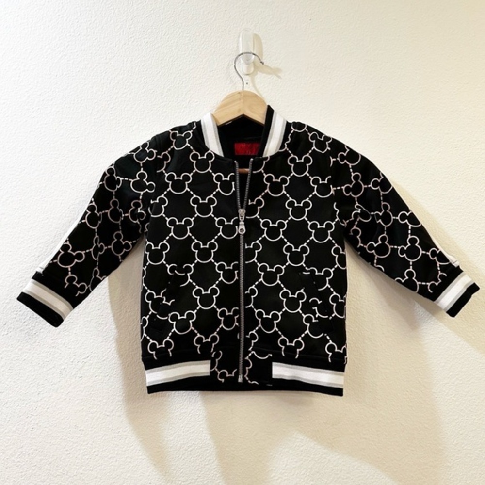 Disney x Haus of JR Kids Mickey Links‎ Track Jacket Size 3 - 4 T Black